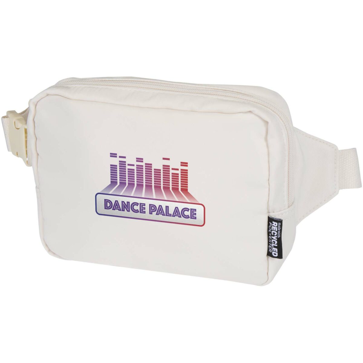 Trip Aware™ recycled travel crossbody bag 1L – Off white with logo