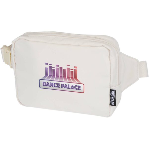 Trip Aware™ recycled travel crossbody bag 1L – Off white with logo