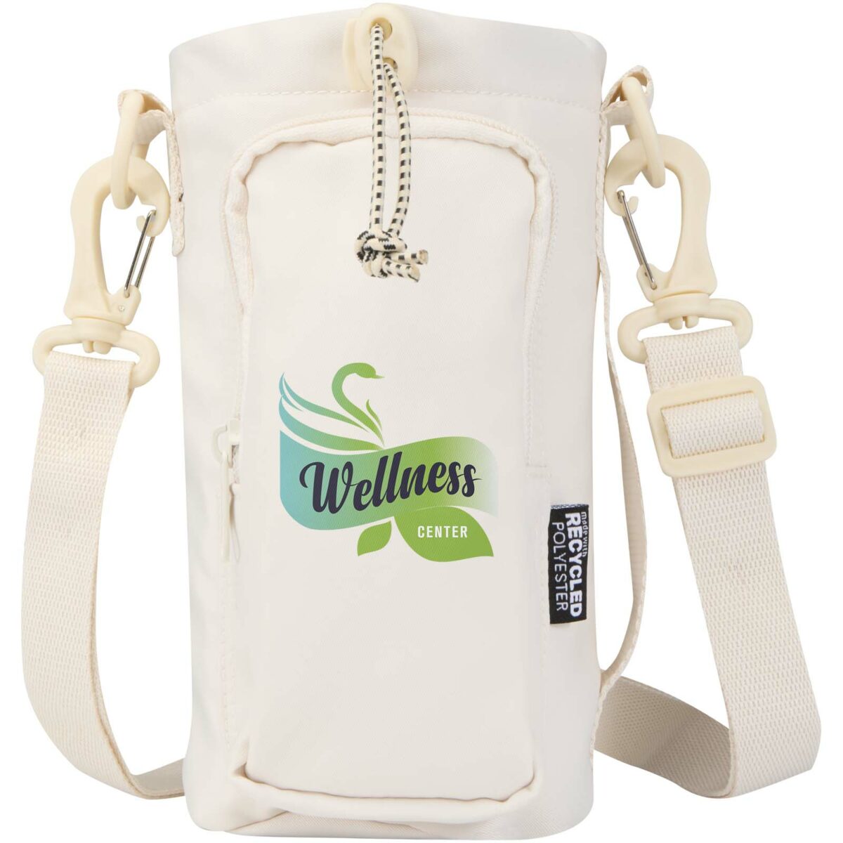 Trip Aware™ recycled travel bottle bag 2L – Off white with logo