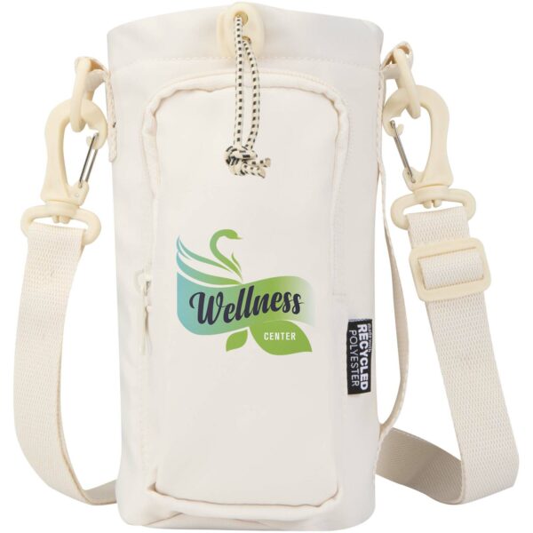 Trip Aware™ recycled travel bottle bag 2L – Off white with logo