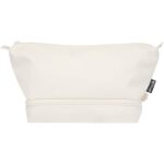 Trip Aware™ recycled travel toiletry bag 6L – Off white front view