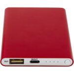 Pep 4000 mAh Type-C recycled aluminium power bank – Red extra view