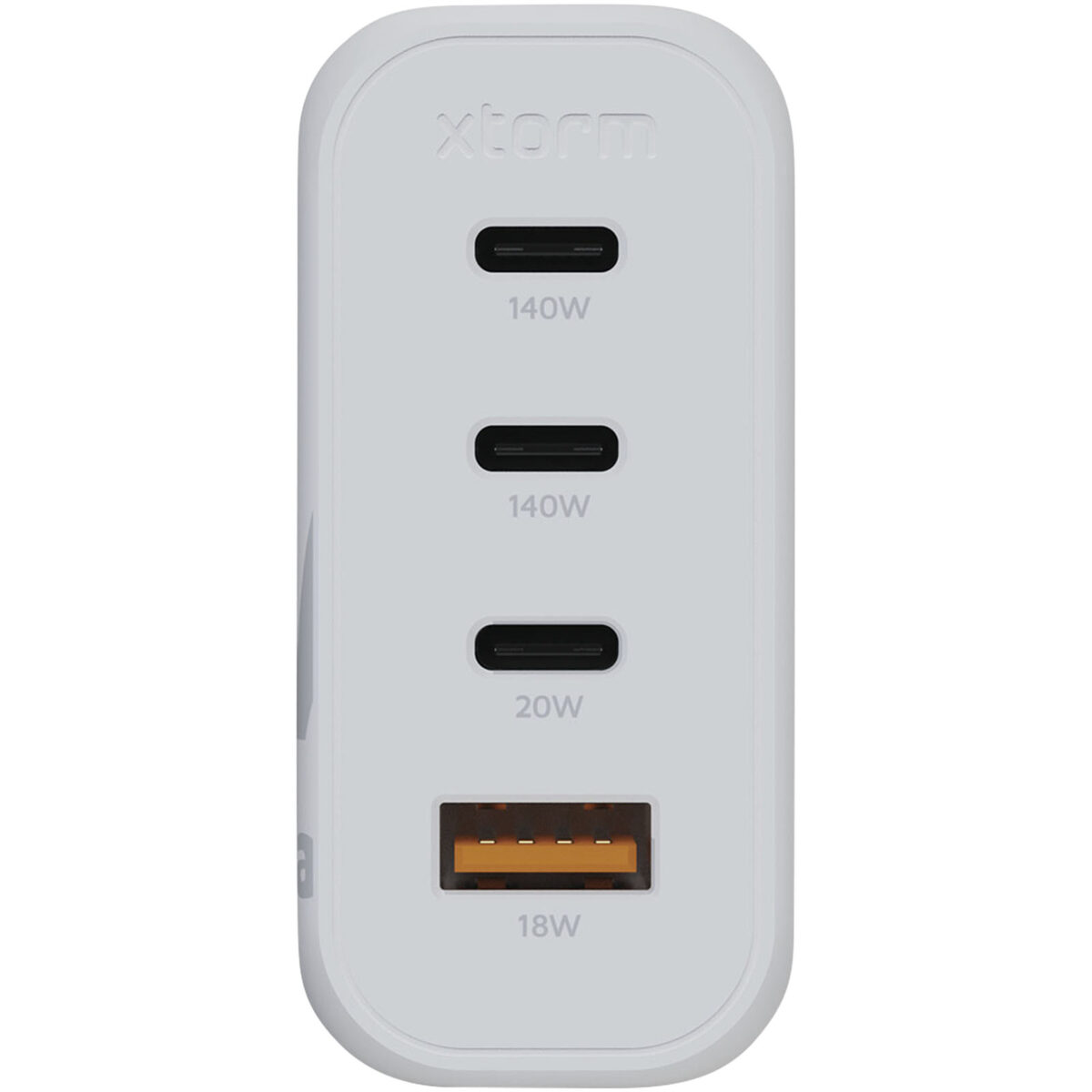 Xtorm XEC140 GaN² Ultra 140W wall charger – White front view