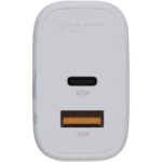 Xtorm XEC067 GaN² Ultra 67W wall charger – White front view