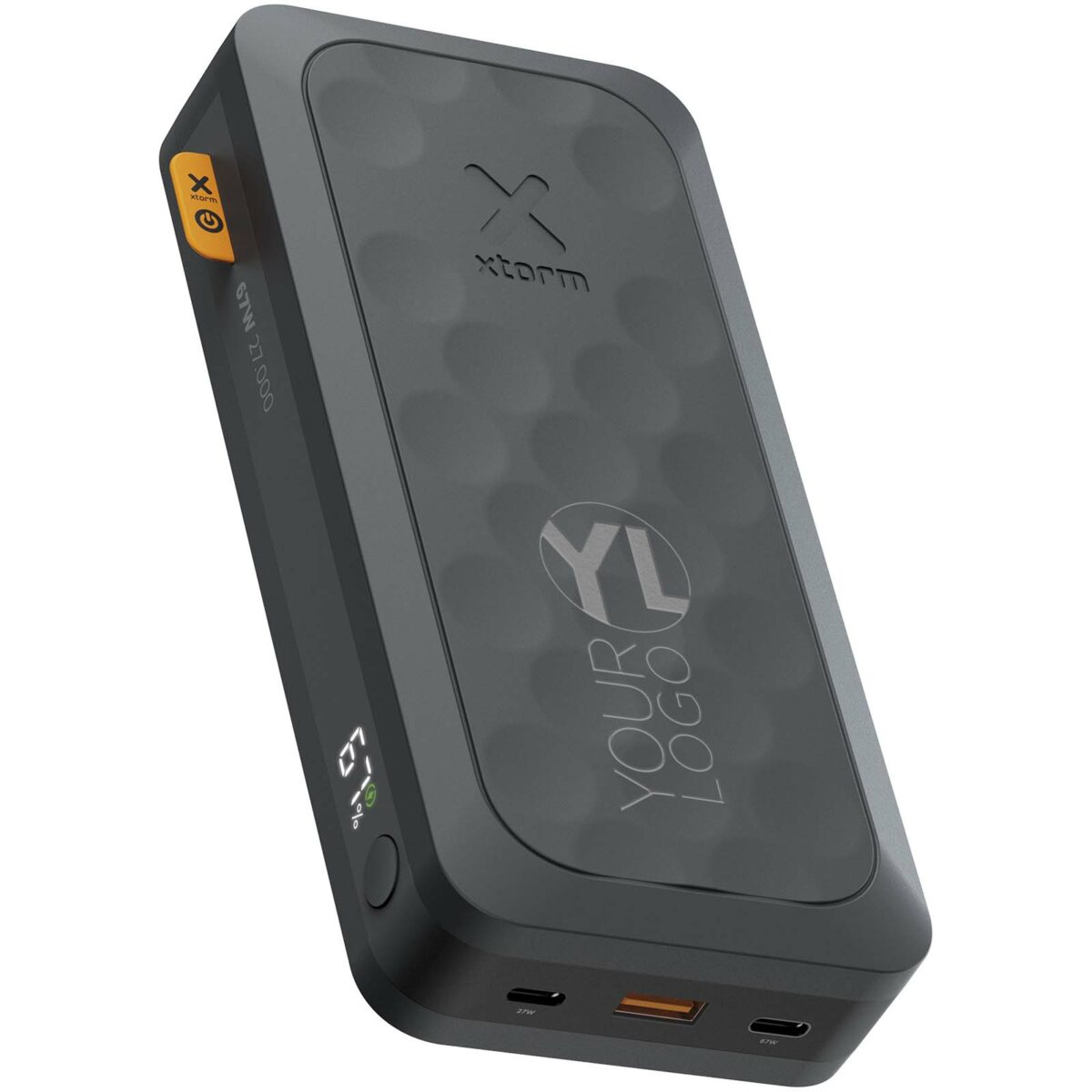 Xtorm FS5271 Fuel Series 27.000 mAh 67W power bank – Midnight black with logo