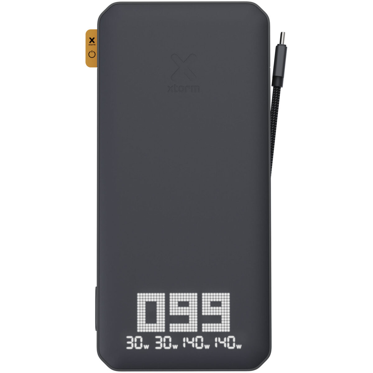 Xtorm XB403 Titan Ultra 27.000 mAh 200W laptop power bank – Solid black front view