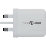 Xtorm XEC067G GaN² Ultra 67W wall charger - UK plug – White with logo