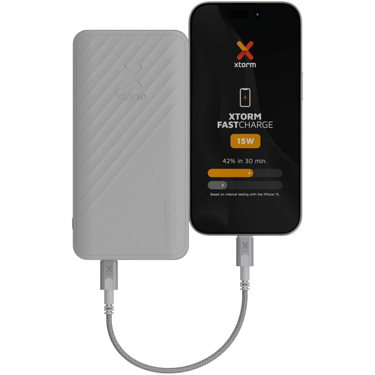 Xtorm XG220 Go2 15W 20.000 mAh fast charge power bank – White extra view