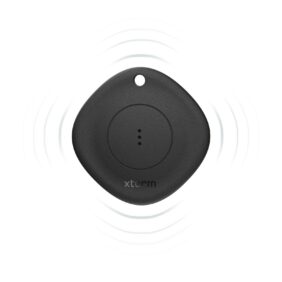 Xtorm XTAG01 3-piece travel tag – Solid black front view