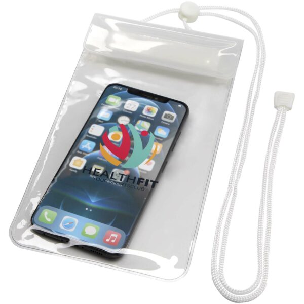 Dombay waterproof phone pouch size XL – Transparent with logo