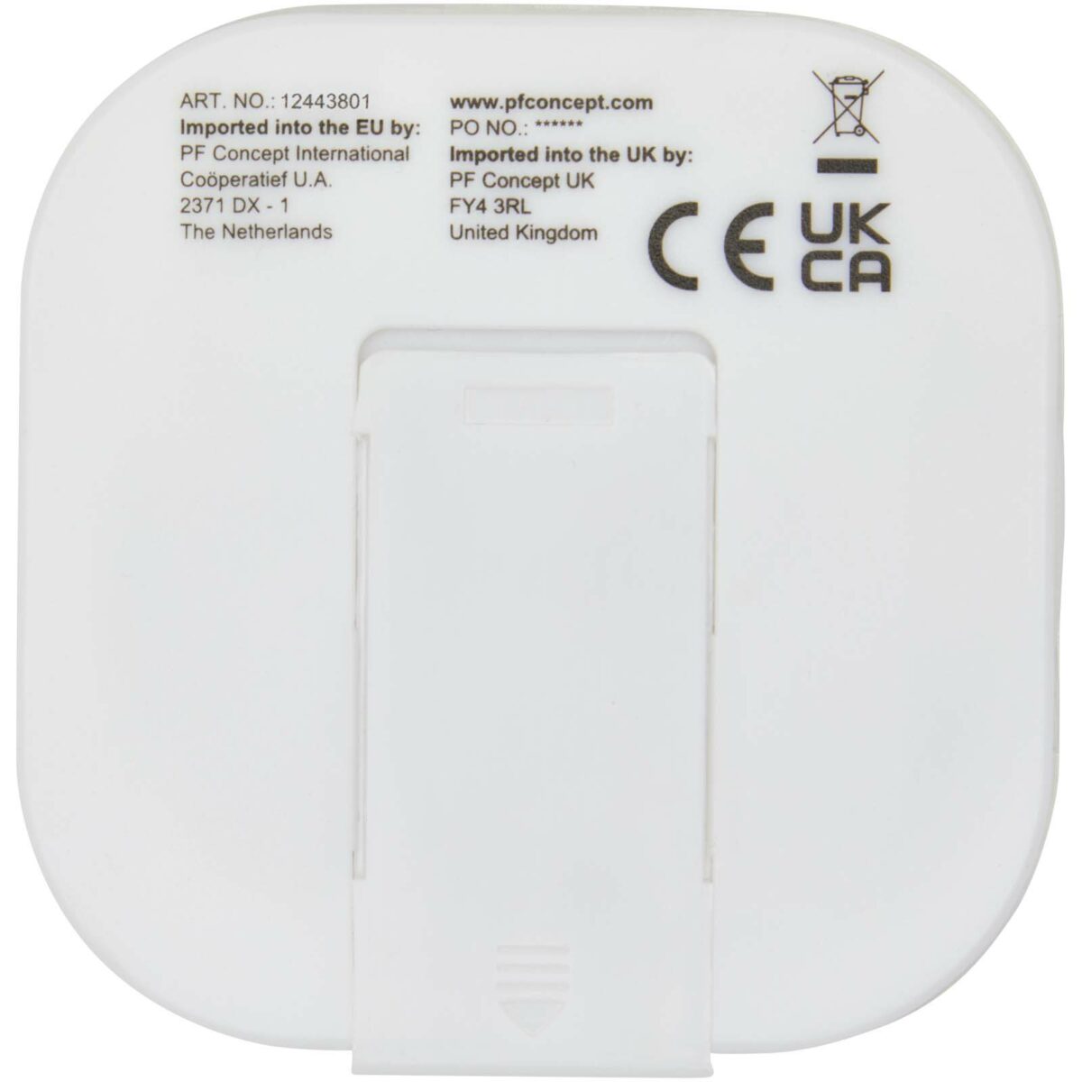 Baekdu wired Type-C headset with recycled plastic storage box – White back view