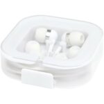 Baekdu wired Type-C headset with recycled plastic storage box – White extra view