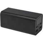 Acamar 20.000 mAh 70W recycled aluminium laptop power bank – Solid black extra view
