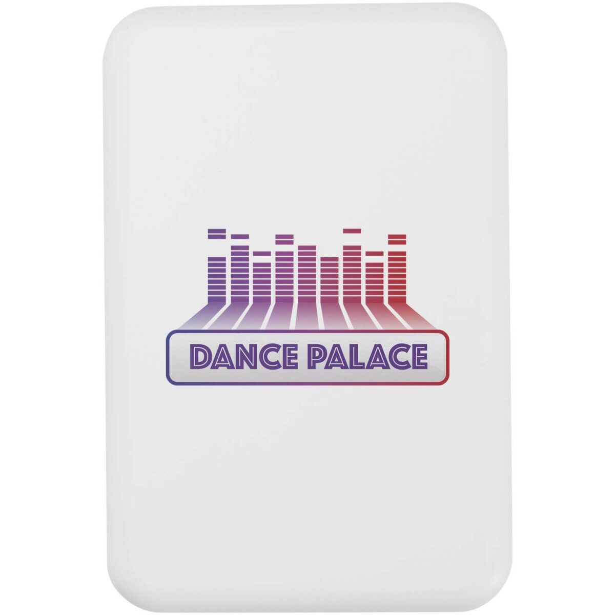 Acrab 5000 mAh 15W magnetic wireless power bank with 20W PD - made from recycled plastic – White with logo