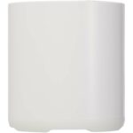 Hunor 3W recycled plastic wireless speaker – White back view