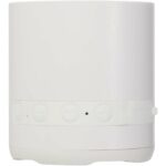 Hunor 3W recycled plastic wireless speaker – White front view