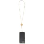 Adhab smartphone lanyard with bamboo details – White extra view
