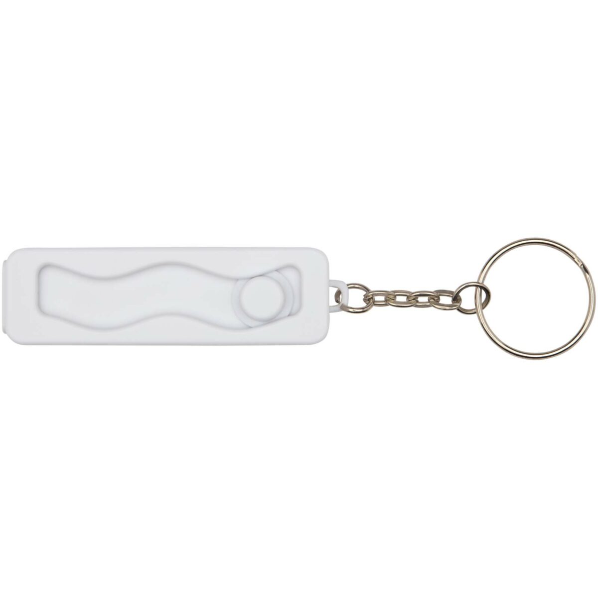 Aggia recycled plastic phone stand with fidget toy – White front view