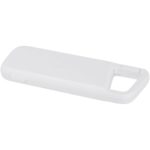 Alkes 5000 mAh 12W recycled plastic water resistant power bank with carabiner – White extra view