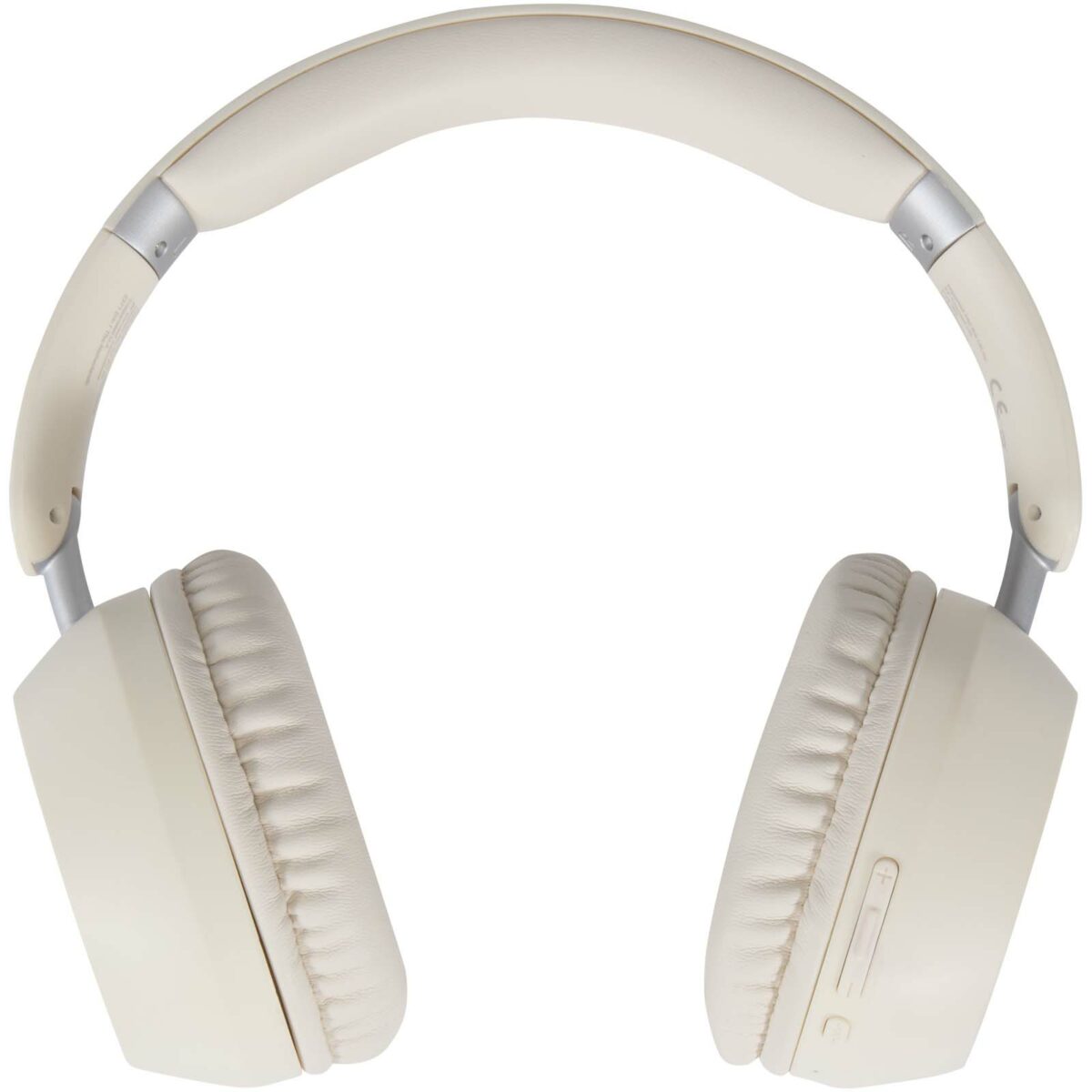 Hoggar recycled plastic over-ear foldeable ANC and ENC headphones – White front view