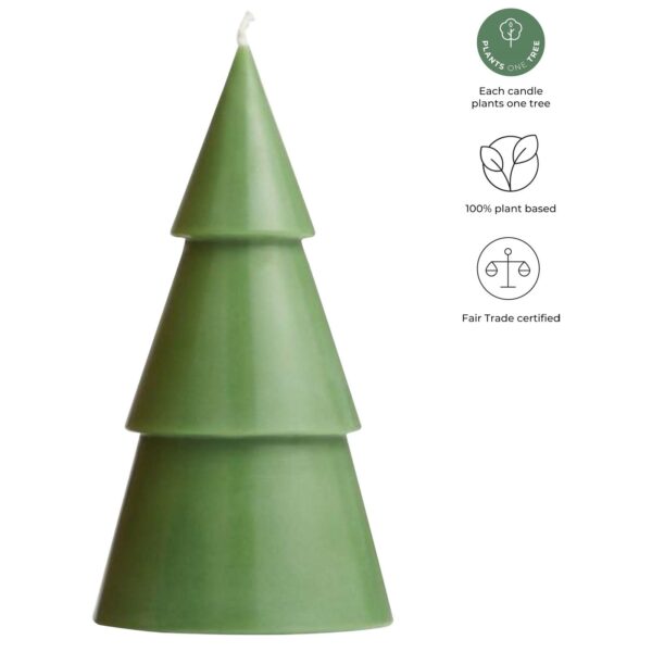 Originalhome Xmas tree candle - L – Heather green extra view