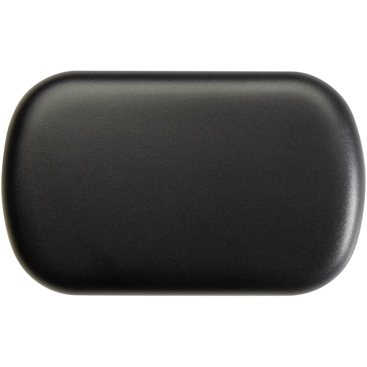 Hush earplugs – Solid black front view