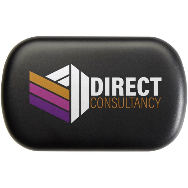 Hush earplugs – Solid black with logo