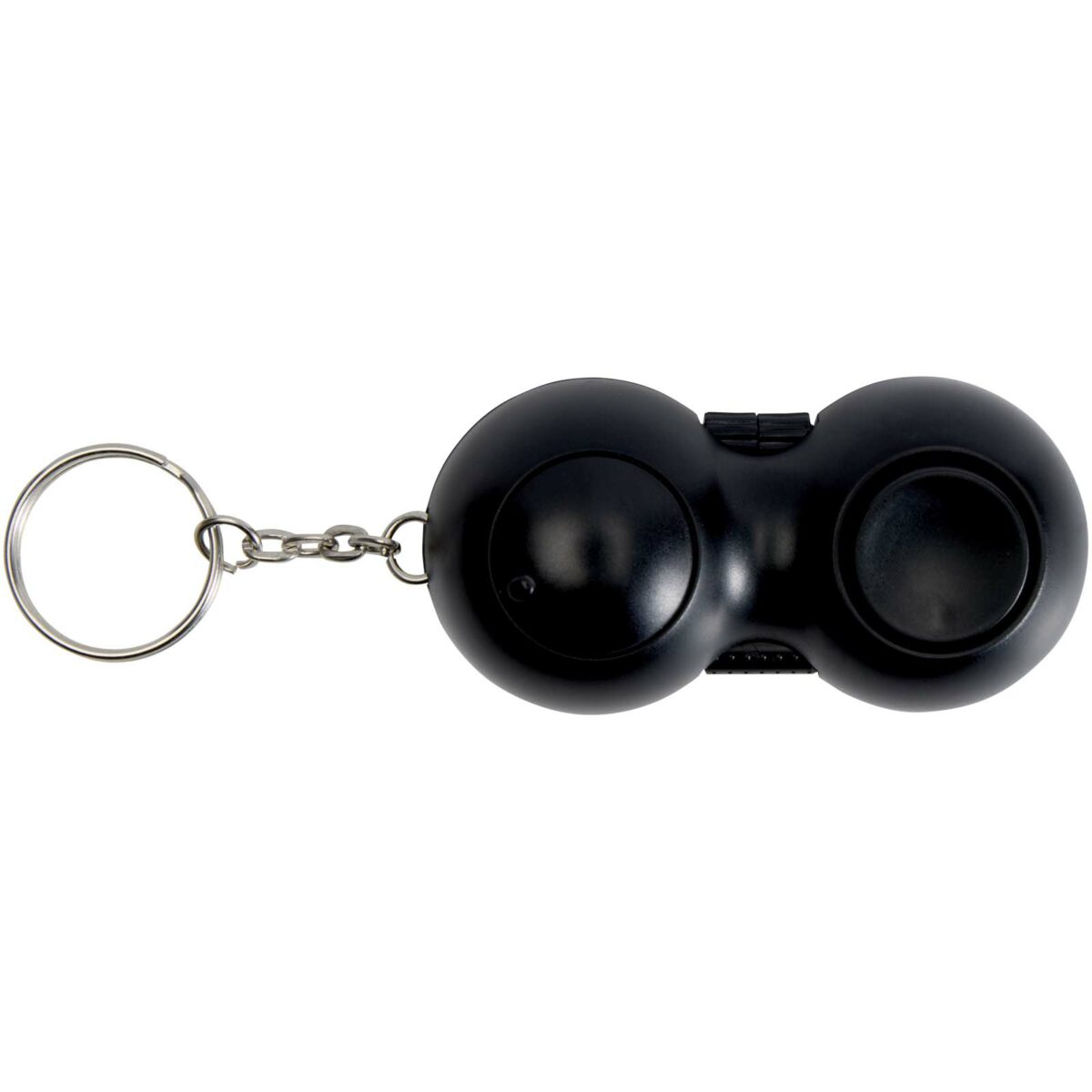 Fidgix controller fidget keychain – Solid black back view