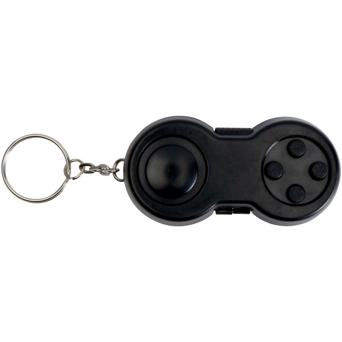 Fidgix controller fidget keychain – Solid black front view