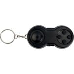 Fidgix controller fidget keychain – Solid black front view