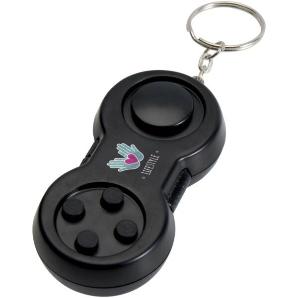 Fidgix controller fidget keychain – Solid black with logo