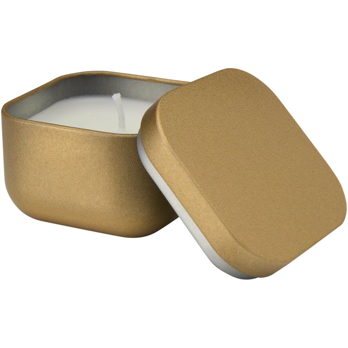 Tindra square tin candle with vanilla aroma – Gold extra view