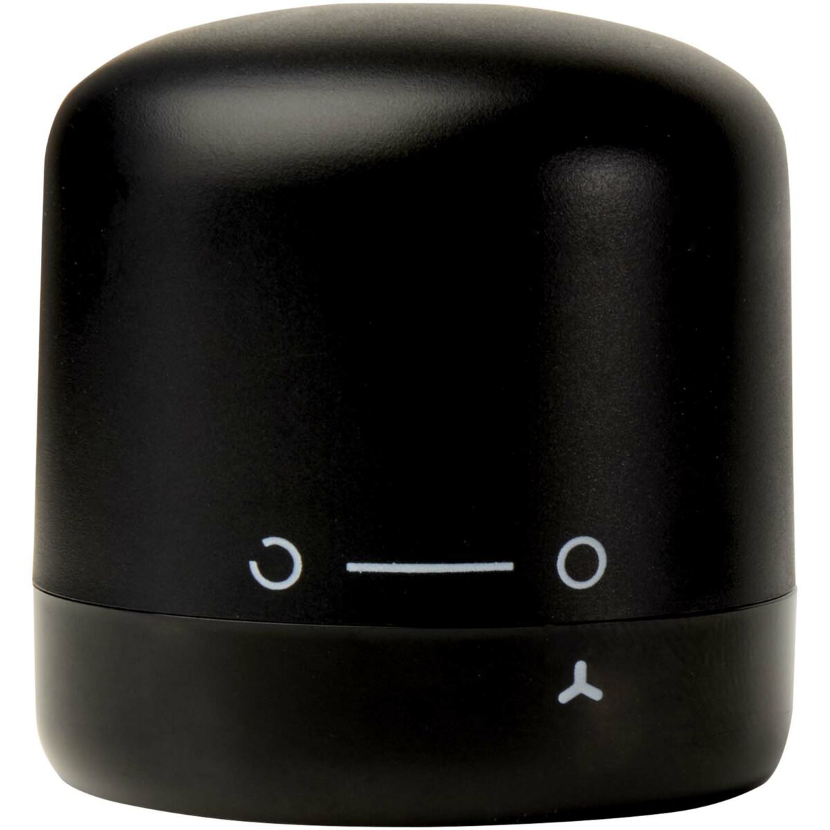 Core wine stopper – Solid black front view