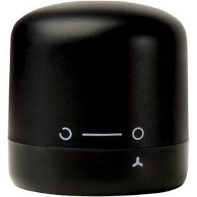 Core wine stopper – Solid black front view