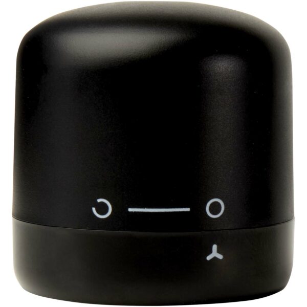 Core wine stopper – Solid black front view