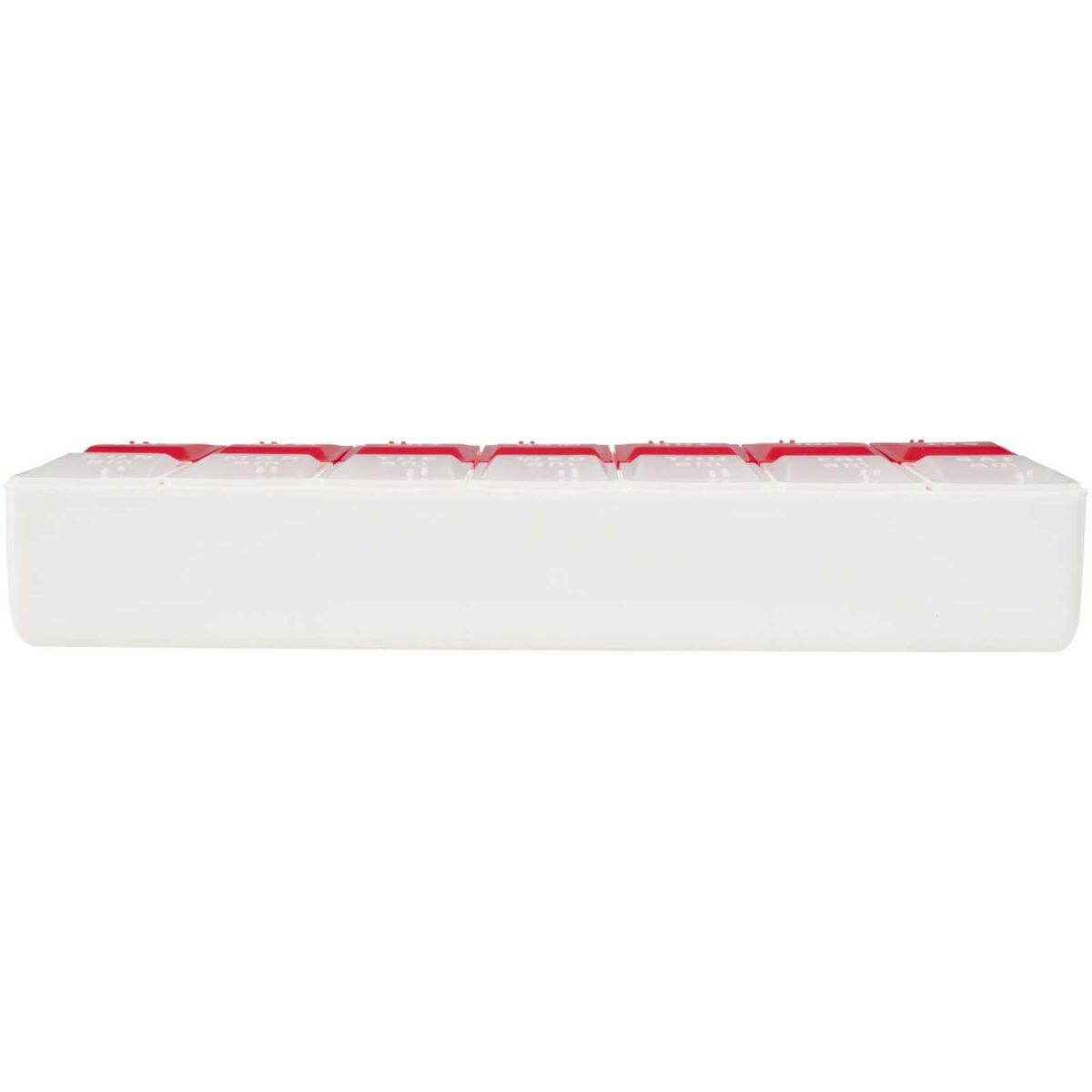 Cycle 7-day AM/PM multi-vitamin organiser – Red back view