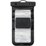 Clutcha universal phone holder – Solid black front view