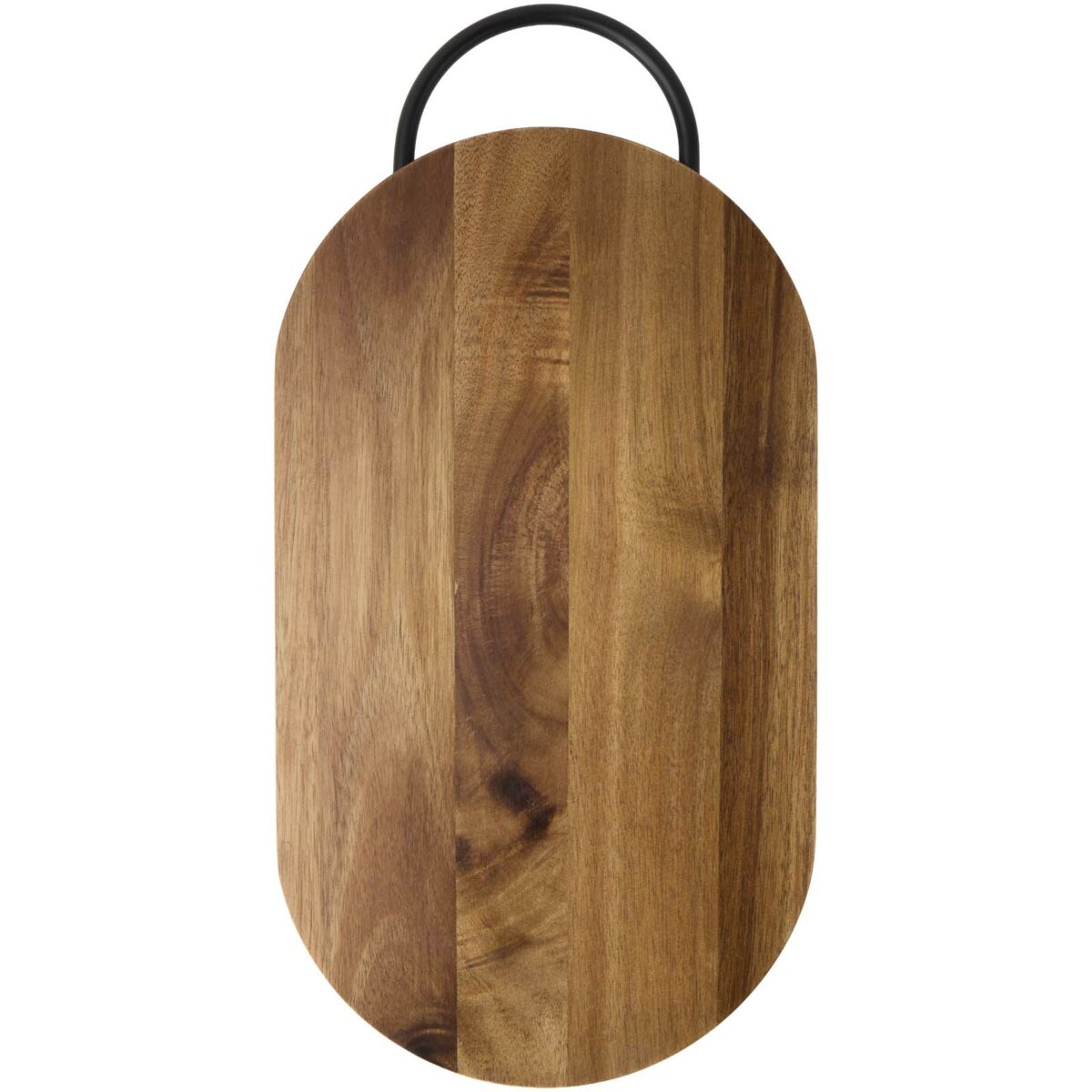 Julienne acacia wood chopping board with handle – Wood back view