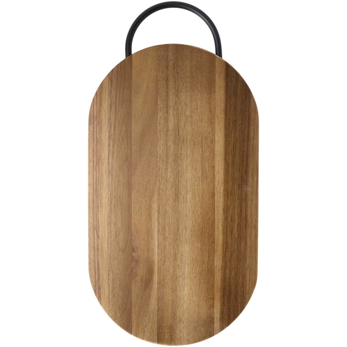 Prestige acacia wood chopping board with bread knife – Wood back view