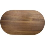 Edge acacia wood serving tray – Wood back view