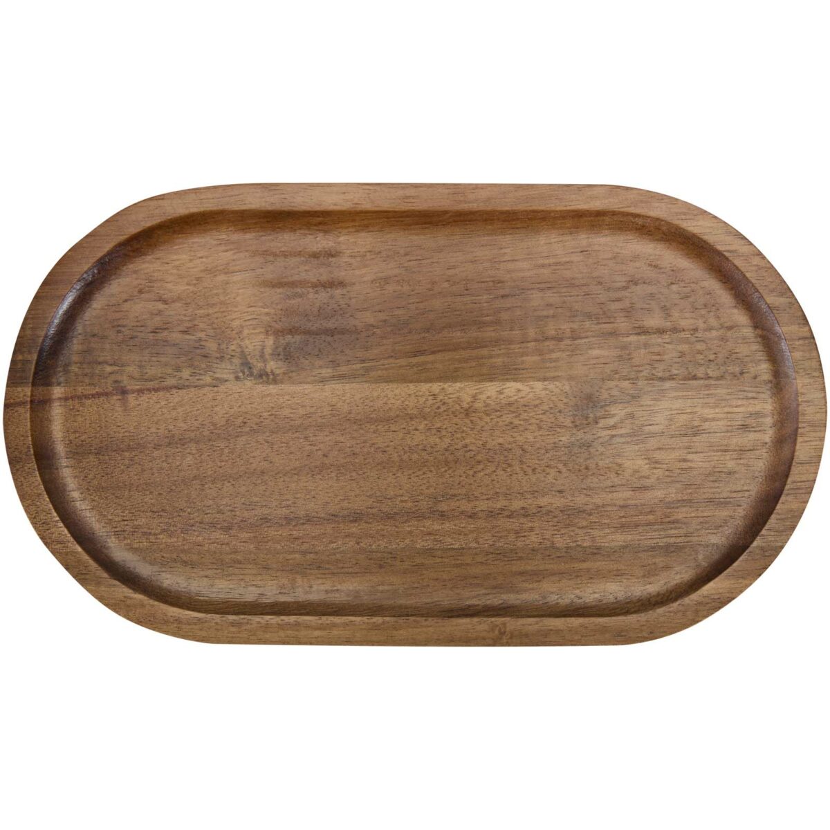 Edge acacia wood serving tray – Wood front view