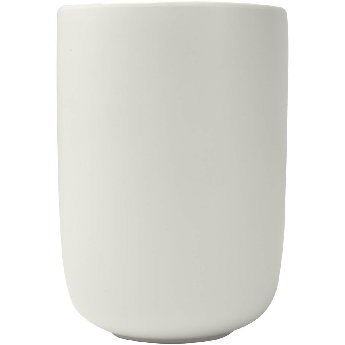 Male 350 ml ceramic cups - set of 2 – White front view