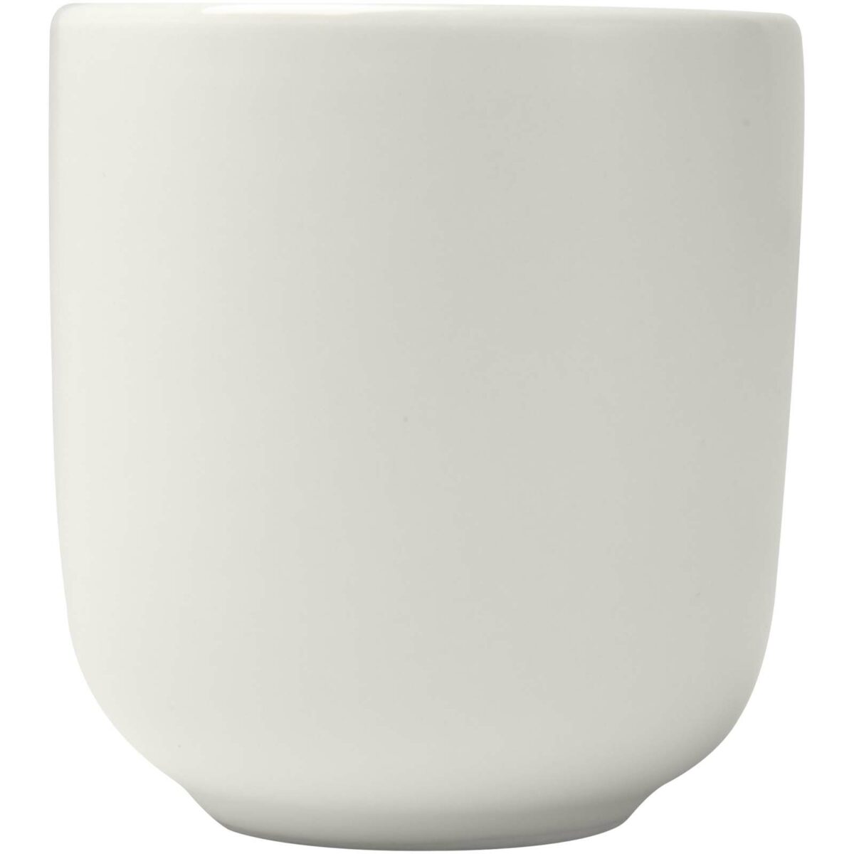Male 90 ml ceramic espresso cups - set of 2 – White front view