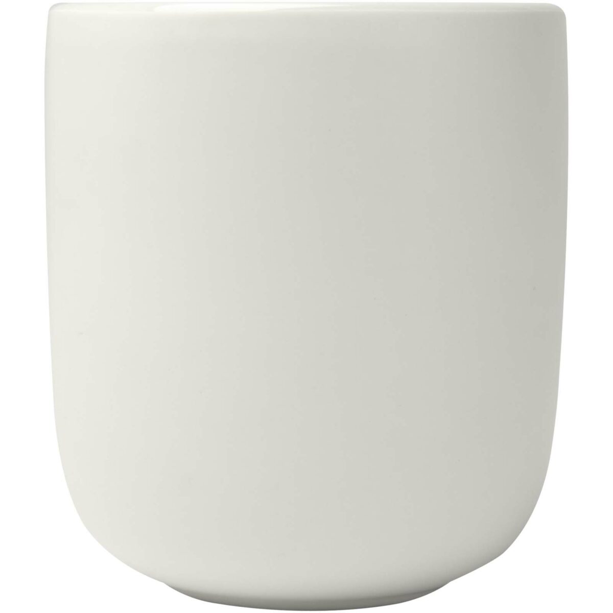 Male 200 ml ceramic cups - set of 2 – White front view
