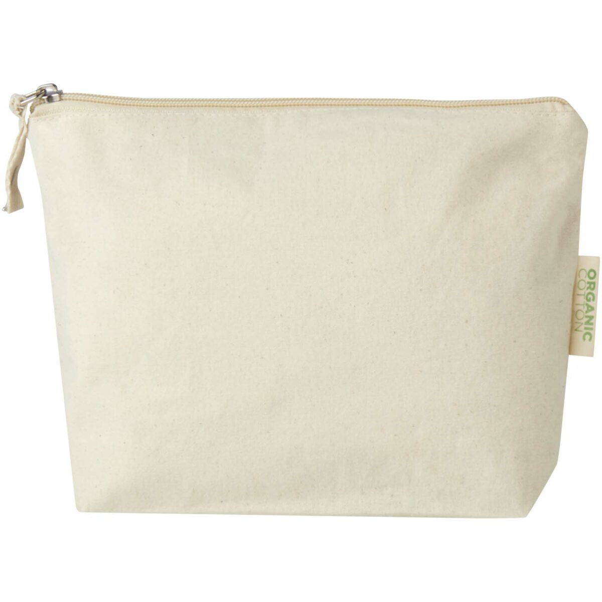 Orissa 180 g/m² organic toiletry bag 1L – Natural front view