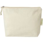 Orissa 180 g/m² organic toiletry bag 1L – Natural front view