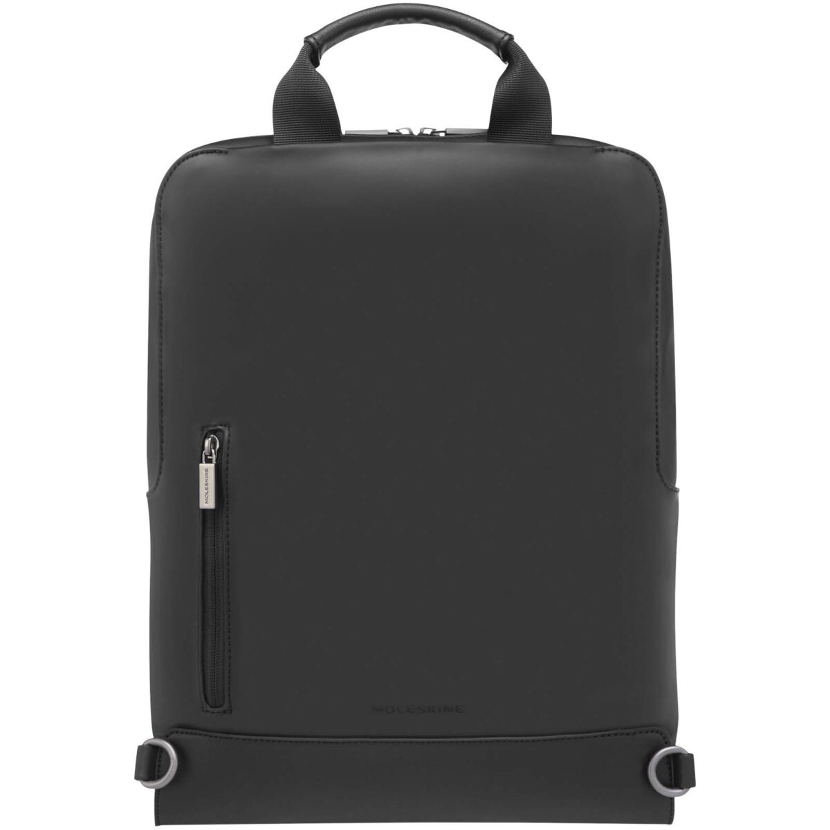 Moleskine Classic vertical device bag – Solid black front view