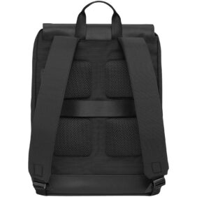 Moleskine Metro slim backpack – Solid black back view