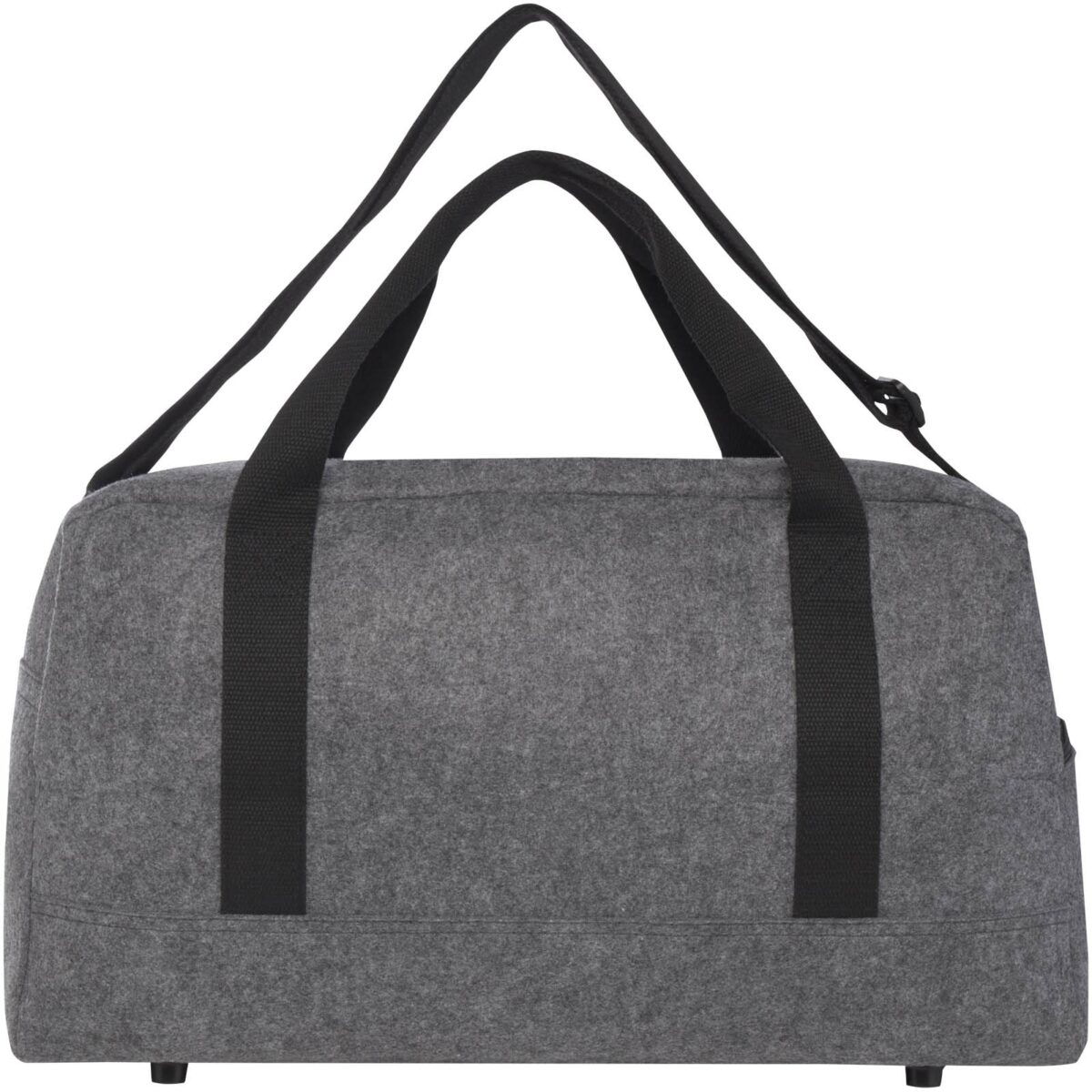 Felta GRS recycled duffel bag 35L – Medium grey back view