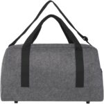 Felta GRS recycled duffel bag 35L – Medium grey back view
